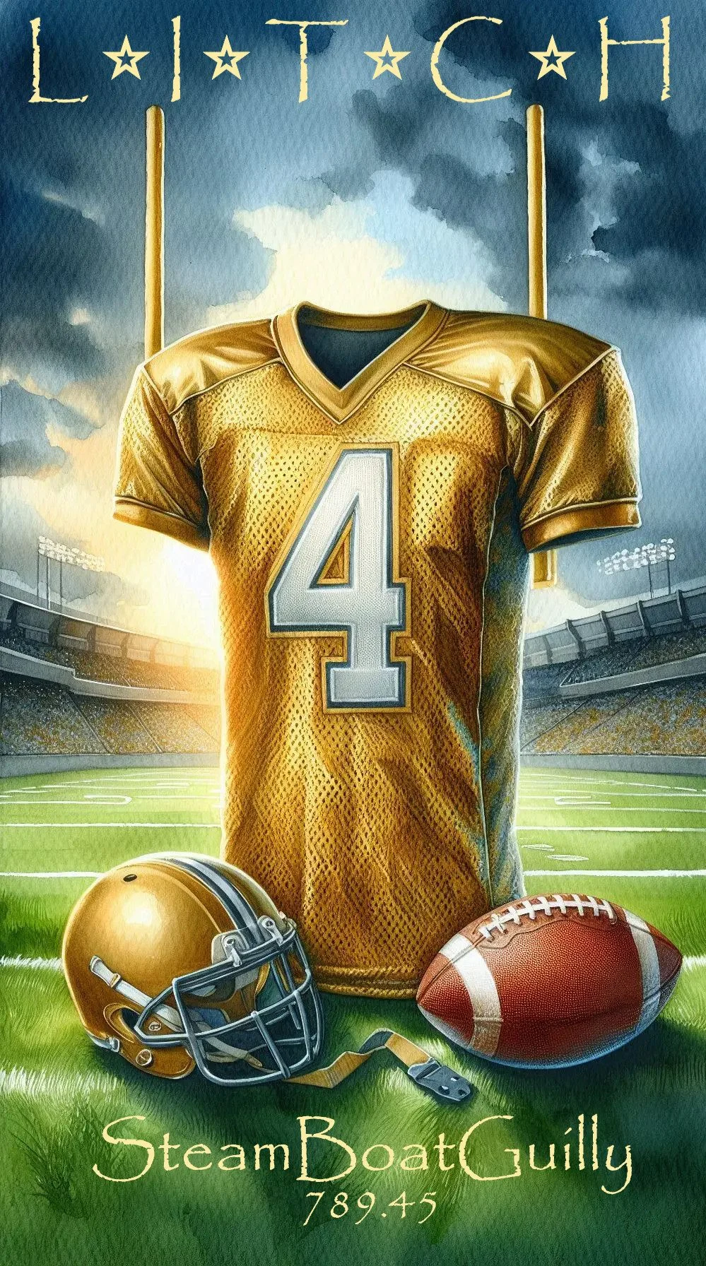 A trading card featuring the week 4 tournament leader for #NAPKIN25