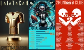 A poster showing the winners of The 2025 NAPKIN Week 10 superlatives